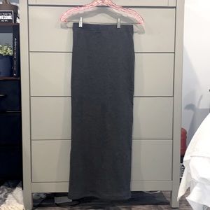 Dark grey strapless dress/or long skirt